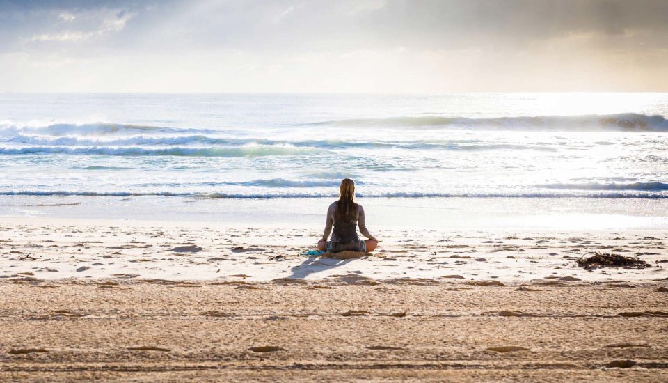 meditation in the sea