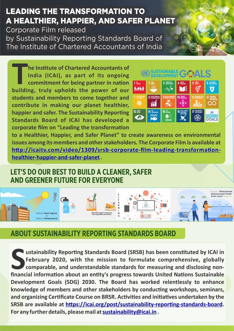 ICAI : Leading the transformation to a Healthier,Happier and Safer Planet