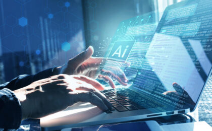 image of laptop AI