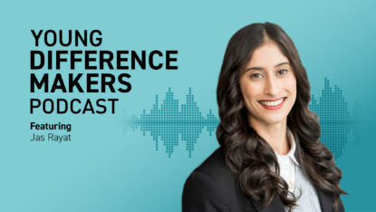 Portrait of Jas Rayat, a guest on the Young Difference makers Podcast