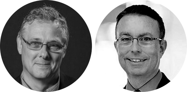 David Powell of CAW Network USA (left) and Ken Croarkin CA, ICAS Ambassador for New York (right)